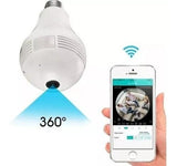 Lâmpada Câmera VR CAM 360 Wifi Celular iPhone e Android
