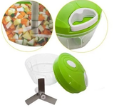 Mini Processador Manual Booster Power - Triturador De Legumes, Verduras e Temperos
