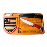 Kit Churrasco seu Time Premium + Faca e abridor Personalizados