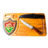 Kit Churrasco seu Time Premium + Faca e abridor Personalizados
